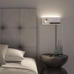 Paulmann LED-Wandleuchte Serra, schwarz, 2.700K, rechts