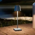 LED-Akkutischlampe Nuindie pocket, blau, IP54, dimmbar