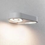 Paulmann LED-Sensor-Au&szlig;enwandlampe Silma wei&szlig; 2-flammig IP44