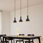 Arcchio H&auml;ngelampe Cosmina, 3-flammig, L&auml;nge 90 cm, schwarz