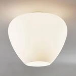 Lindby Deckenlampe Bibiane, opalwei&szlig;, Glas, &Oslash; 38 cm, E27