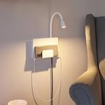 Paulmann Halina USB LED-Wandlampe, Flexarm wei&szlig;