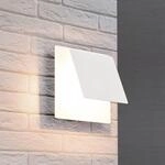 LED-Wandleuchte Mio, Blende eckig, wei&szlig; matt, indirekt