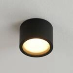 Arcchio Downlight Nieva, GX53, schwarz, rund, &Oslash; 10cm, Metall