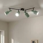 Lindby Deckenstrahler Ovelia, gr&uuml;n, 80 cm, 4-flammig, E27