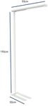 LED-B&uuml;ro-Stehleuchte MAULjet, wei&szlig;, H&ouml;he 195 cm
