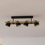 EGLO connect LED-Deckenleuchte Hornwood-Z, 4-fl., schwarz