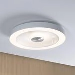 Paulmann LED-Deckenlampe Volea, wei&szlig;/silber &Oslash; 40 cm IP44 dim