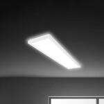 LED-Deckenleuchte Tava, wei&szlig;, Kunststoff, 98 cm, Backlight