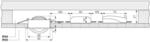 LED-Deckeneinbauleuchte Dione, IP44, nickel, dim to warm