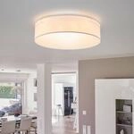 Deckenleuchte Ceiling Dream, &Oslash; 40 cm, Textil, wei&szlig;