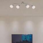 Deckenstrahler Elliott, nickel matt, L&auml;nge 70 cm, Metall