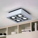 Vierflammige LED-Deckenleuchte Loke