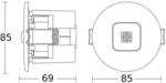 STEINEL IR Micro Office Pr&auml;senzmelder Einbau wei&szlig;