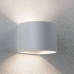 Paulmann Akku-Au&szlig;enwandlampe Nyora, wei&szlig;, 14 cm, Sensor IP44