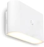 LED-Akku-Wandlampe Chat, wei&szlig;, 16 cm, Kunststoff, Sensor