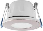 MEGAMAN LED-Einbauspot Tego Slim, 4.000 K, nickel, IP65