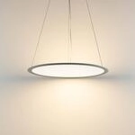 LED-H&auml;ngelampe PANEL, grau, &Oslash; 63 cm, Metall, CCT, dim, 50 W