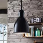 Vintage-Pendelleuchte Priddy 1 1flg., schwarz