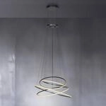 LED-H&auml;ngelampe PURE E-Flying Rings, mystic grey, &Oslash;110cm, CCT