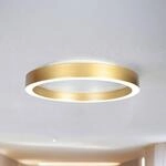 LED-Deckenlampe Ringlux goldfarben, &Oslash; 40 cm, Metall, 2.700 K