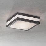 Au&szlig;endeckenleuchte Matteo, 2 x E27, IP44, anthrazit
