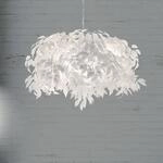 Pendellampe Leavy, chrom/wei&szlig;, &Oslash; 70 cm, Kunststoff