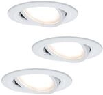 Paulmann Coin Slim LED-Einbauleuchte IP23 wei&szlig; 3er