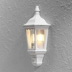 Au&szlig;enwandlampe Firenze Halbschale, Sensor, wei&szlig;