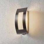 Au&szlig;enwandlampe Quadrat aus Edelstahl mit Sensor