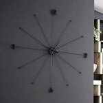 KARE Wanduhr Like Umbrella, Alu, Kunststoff, &Oslash; 100 cm