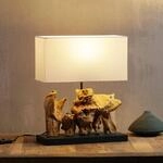 KARE Nature Vertical Tischlampe Fu&szlig; aus Treibholz