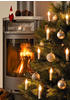 Konstsmide Christmas 20-flg. Lichterkette mit weißer Wachsoptik 14,8m weiß