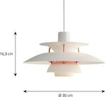 Louis Poulsen H&auml;ngeleuchte PH 5 300, wei&szlig; modern, 30 cm