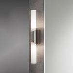 Wandleuchte Splash, 2-flammig, nickel matt