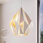 Pendellampe Carlton, wei&szlig;-gold, &Oslash; 31cm