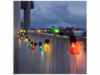 Konstsmide Christmas Lichterkette Biergarten 20 LED-Tropfen bunt