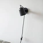 HAY Wandlampe Noc Wall, dunkelgrau, Metall, Stecker, E14
