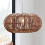 PR Home Zuri H&auml;ngeleuchte aus Rattan, &Oslash; 61 cm