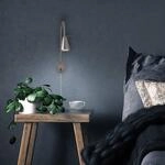 LED-Wandleuchte Tusa, nickel, Metall, 45cm, Flexarm