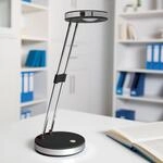 LED-Tischleuchte MAULpuck, schwarz, 38 cm, Teleskoparm