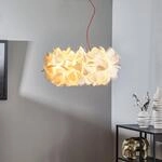 Slamp H&auml;ngeleuchte Clizia Mama Non Mama, &Oslash;53cm, wei&szlig;/rot