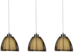 Pendellampe Relax, 3-flammig bronze