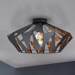 Deckenleuchte Carlton, &Oslash; 47 cm, schwarz/kupfer
