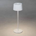 LED-Tischleuchte Positano f&uuml;r au&szlig;en, wei&szlig;