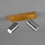 Deckenstrahler Marley, nickel matt, 2-flammig
