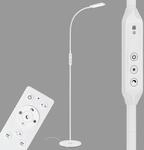 LED-Stehleuchte Office Remote, Fernbedienung, wei&szlig;