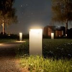 LED-Akku-Solarleuchte Nusolar anthrazit, H&ouml;he 34cm