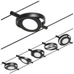 Paulmann Wire RoundMac LED-Seilsystem 5-fl schwarz