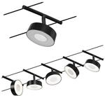 Paulmann Circle LED-Seilsystem 5fl. schwarz matt